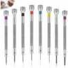 8 Pièces Kit Tournevis De Précision 0,6-1,6 Mm, Tournevis Montre Pour Réparation, Tournevis Horlogerie, Tournevis Lunettes, Outils De Réparation D'horloger, Mini Tournevis Pour Verres De Montre
