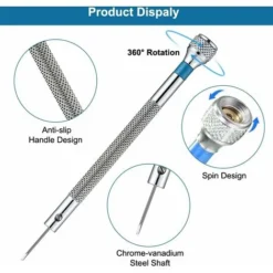 8 Pièces Kit Tournevis De Précision 0,6-1,6 Mm, Tournevis Montre Pour Réparation, Tournevis Horlogerie, Tournevis Lunettes, Outils De Réparation D'horloger, Mini Tournevis Pour Verres De Montre -Promos Brico Forte Boutique 79072568 4