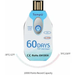 Enregistreur De Donnees De Temperature Usb 2.0 Pdf A Usage Unique, 60 Jours -Promos Brico Forte Boutique 79235800 3