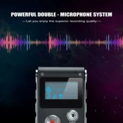 Dictaphone Enregistreur Numérique Portable Enregistreur Vocal 8GB Enregistreur Audio Lecteur MP3 Dictaphone LCD (Gris Argenté) -Promos Brico Forte Boutique 79314666 5