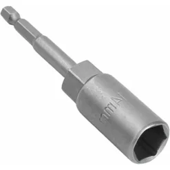 1 X Douille De Tournevis à écrou De 80 Mm De Longueur 1/4 Po De Tige Hexagonale Pour Perceuses, Tourne-écrous Et Adaptateur De Douille à Chocs (14 Mm)