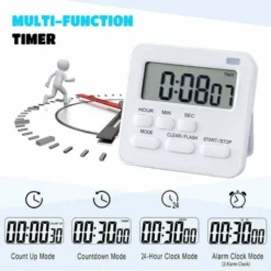 Timer, Minuteur De Cuisine Minuterie Numérique Avec Fonction De Chronomètre Et Compte à Rebours, Réveil De Cuisine Minuterie D'oeufs 7 Timer, Minuteur De Cuisine Minuterie Numérique Avec Fonction De Chronomètre Et Compte à Rebours, Réveil De Cuisine Minuterie D'oeufs -Promos Brico Forte Boutique 79463602 3