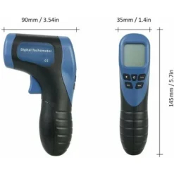 Tachymetre De Moteur Sans Contact A Affichage Numerique Portable TL-900 Bleu Livre Sans Batterie -Promos Brico Forte Boutique 79537714 2