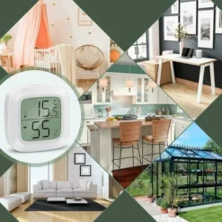 Thermomètre Intérieur,Termometre Maison 3 Pièces Mini LCD Thermomètre Hygromètre Interieur De Portable -20 ℃ 60 ℃, 10% 99% RH Convient Pour Les Chambres D'enfants,Les Chambres De Personnes âgées Etc -Promos Brico Forte Boutique 80253430 5