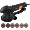 Polisseuse Orbitale électrique Aléatoire Avec Plateau De Support De 150 Mm Deux Modes Pour Le Ponçage Grossier Et Le Ponçage Fin, Ponçage Du Bois/métal/mur - 8 Pièces Incluses