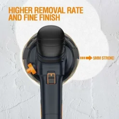 Polisseuse Orbitale électrique Aléatoire Avec Plateau De Support De 150 Mm Deux Modes Pour Le Ponçage Grossier Et Le Ponçage Fin, Ponçage Du Bois/métal/mur - 8 Pièces Incluses -Promos Brico Forte Boutique 80332880 3