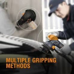 Polisseuse Orbitale électrique Aléatoire Avec Plateau De Support De 150 Mm Deux Modes Pour Le Ponçage Grossier Et Le Ponçage Fin, Ponçage Du Bois/métal/mur - 8 Pièces Incluses -Promos Brico Forte Boutique 80332880 4