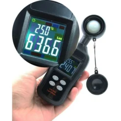 Luxmètre Numérique Testeur Pour Mesure Luminosite, Mesureur De Température Ambiante -Promos Brico Forte Boutique 80386733 3