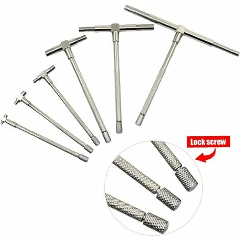 Gauge Télescopique De Précision, 8-150 Mm Ensemble De Jauges De Trou De L'alésage Interne, 6 Pcs 3 Gauge Télescopique De Précision, 8-150 Mm Ensemble De Jauges De Trou De L'alésage Interne, 6 Pcs – Image 3
