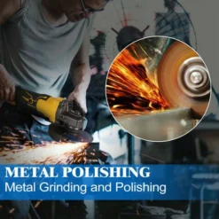 Meuleuse D'angle 125mm Pour Batterie Makita 18V Batterie (nue Uniquement)-jaune -Promos Brico Forte Boutique 80880049 4