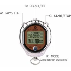 Chronomètre, 100 Mémoires De Pièces, Minuterie De Chronographe électronique étanche Pour L'extérieur Pour Le Basket-ball, Le Football, Le Baseball, Les Sports De Plein Air -Promos Brico Forte Boutique 80884319 4