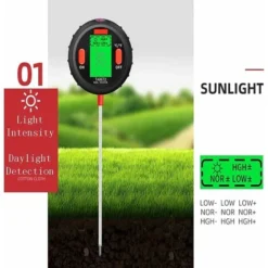 Détecteur De Sol, Température/éclairement/humidité/PH/humidité Cinq Fonctions En Une, Pour L'entretien Des Plantes, Pour Le Jardin, La Pelouse, L'intérieur Et L'extérieur -Promos Brico Forte Boutique 80956698 5