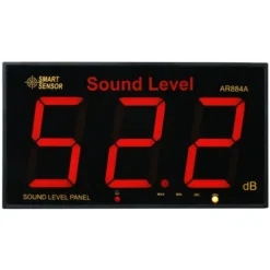 Sonomètre Avec Grand écran LCD Mural Numérique Sonomètre Numérique Testeur De Surveillance Des Décibels Instrument De Mesure Du Volume Sonore 30-130dB Mesure (AR884A Noir)