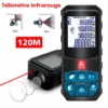 Télémètre Laser Numérique 120m Livré, SDLOGAL, Ecart 2mm, 20 Données, Mesure De La Distance, écran LCD, étanche Ip54,Piles Non Incluses
