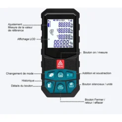 Télémètres Laser 50m, SDLOGAL, Ecart 2mm, 20 Données, Mesure De La Distance, écran LCD, étanche Ip54,Piles Non Incluses -Promos Brico Forte Boutique 81564795 3