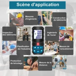 Télémètres Laser 50m, SDLOGAL, Ecart 2mm, 20 Données, Mesure De La Distance, écran LCD, étanche Ip54,Piles Non Incluses -Promos Brico Forte Boutique 81564795 4