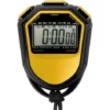Chronomètre étanche Numérique Portable LCD Minuterie Chronographe Compteur De Sport Avec Sangle Pour Natation Course à Pied Entraînement De Football (jaune)