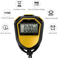 Chronomètre étanche Numérique Portable LCD Minuterie Chronographe Compteur De Sport Avec Sangle Pour Natation Course à Pied Entraînement De Football (jaune) 9 Chronomètre étanche Numérique Portable LCD Minuterie Chronographe Compteur De Sport Avec Sangle Pour Natation Course à Pied Entraînement De Football (jaune) -Promos Brico Forte Boutique 82105151 5