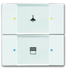 Poussoir 2 TouchesMultifonctions Blanc 2CKA006116A0209 ABB 587250