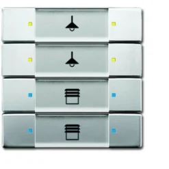 Poussoir 4 Touches Multifonctions Acier Inox 2CKA006117A0239 ABB 587292