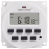 2pcs 12V 16A Prise Programmateur Digital à 16 Programmes Horloge Programmable Minuteur Prise Electrique Avec LCD Affichage Numérique Antivol Avec Boîtier Étanche