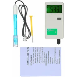 Ph-mètre Détecteur De PH Haute Précision Pratique PH-mètre Rétro-éclairage Affichage Détecteur De Qualité De L'eau Laboratoire Eau Potable Aquarium Hydroponique Piscine Adapté Pour PH-3012B, Blanche -Promos Brico Forte Boutique 83756209 3