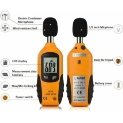 Sonomètre 30-130dBA, Décibelmètre Professionnel Avec Affichage Rétroéclairé (pile 9V Incluse) -Promos Brico Forte Boutique 83758155 3