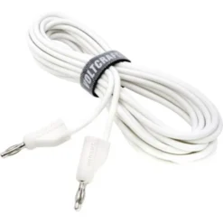 Ultra-flexible Cordon De Mesure [Banane Mâle 4 Mm - Banane Mâle 4 Mm ] 5.00 M Blanc MSB-300 10 A -Promos Brico Forte Boutique 8382693 3