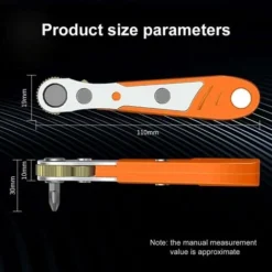 Cliquet Tournevis Set 13 PCS 110 Mm, Mini Clés à Cliquet 1/4 Et Embouts De Tournevis 12 Modèle Avec Entraînement 1/4 Pouce à Couple élevé Mini Tournevis Décalé Réversible à Cliquet 9 Cliquet Tournevis Set 13 PCS 110 Mm, Mini Clés à Cliquet 1/4 Et Embouts De Tournevis 12 Modèle Avec Entraînement 1/4 Pouce à Couple élevé Mini Tournevis Décalé Réversible à Cliquet -Promos Brico Forte Boutique 83993095 5