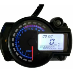 Tachymètre électronique LCD Moto Compteur Numérique Universel Compteur De Vitesse Moto (avec Capteur De Vitesse) (noir, Avec Capteur De Vitesse) -Promos Brico Forte Boutique 85353265 3