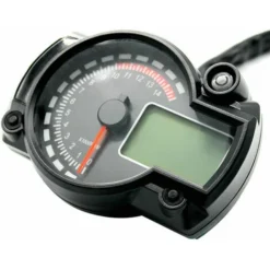 Tachymètre électronique LCD Moto Compteur Numérique Universel Compteur De Vitesse Moto (avec Capteur De Vitesse) (noir, Avec Capteur De Vitesse) -Promos Brico Forte Boutique 85353265 4