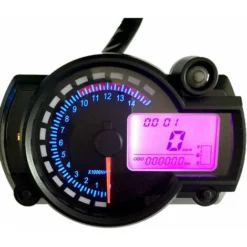 Tachymètre électronique LCD Moto Compteur Numérique Universel Compteur De Vitesse Moto (avec Capteur De Vitesse) (noir, Avec Capteur De Vitesse) -Promos Brico Forte Boutique 85353265 5