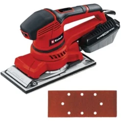 Einhell Ponceuse Vibrante TE-OS 2520 E (250 W, Robuste Et Puissante, Poignée Ergonomique) Livré En Coffret Avec Abrasif