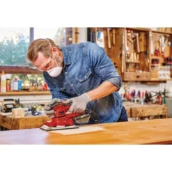 Einhell Ponceuse Vibrante TE-OS 2520 E (250 W, Robuste Et Puissante, Poignée Ergonomique) Livré En Coffret Avec Abrasif -Promos Brico Forte Boutique 85501962 4