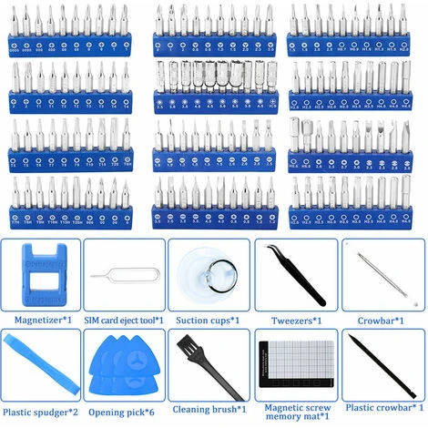 Kit D'outils De Tournevis Portable 142 En 1, Tournevis De Réparation électronique, Outil De Réparation D'instruments De Précision, Tournevis, Convient à Toutes Sortes D'équipements électroniques Macar 2 Kit D'outils De Tournevis Portable 142 En 1, Tournevis De Réparation électronique, Outil De Réparation D'instruments De Précision, Tournevis, Convient à Toutes Sortes D'équipements électroniques Macar – Image 2