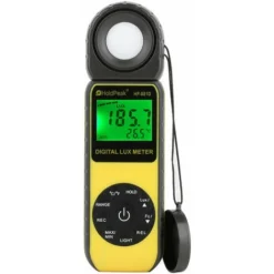 Digital Luxmetre Numerique 400,000 Luminosité/Clair Au Mètre,Mesureurs De Lumière,Mesureur De Température Ambiante Avec Portée Jusqu'à 400,000 Lux,1–40000FC Luxmetre（881D）