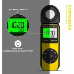 Digital Luxmetre Numerique 400,000 Luminosité/Clair Au Mètre,Mesureurs De Lumière,Mesureur De Température Ambiante Avec Portée Jusqu'à 400,000 Lux,1–40000FC Luxmetre（881D） -Promos Brico Forte Boutique 85785955 5