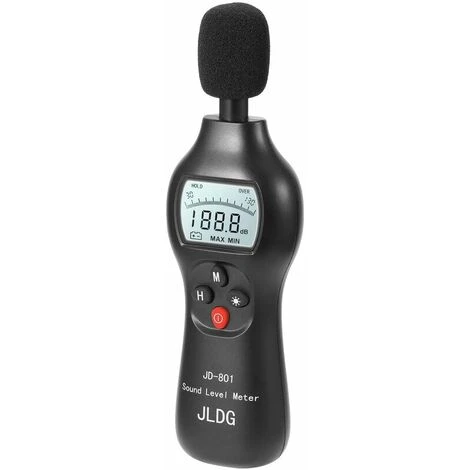 Sonomètre,30-130dB Sonomètre Numérique Avec Fonction De Maintien Des Données/ Max/Min/Temps Réel,Professionnel Compteur Décibel Haute Précision 2 Sonomètre,30-130dB Sonomètre Numérique Avec Fonction De Maintien Des Données/ Max/Min/Temps Réel,Professionnel Compteur Décibel Haute Précision – Image 2