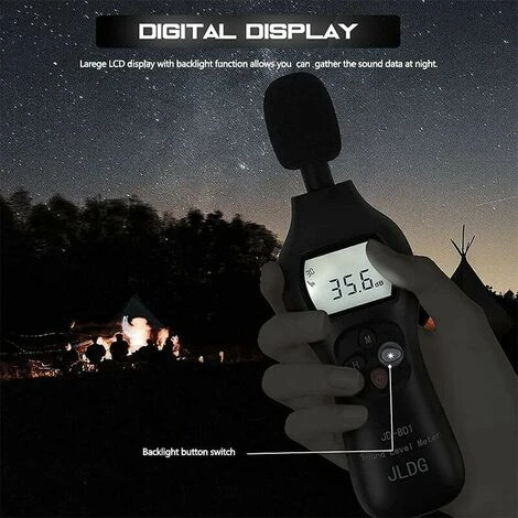 Sonomètre,30-130dB Sonomètre Numérique Avec Fonction De Maintien Des Données/ Max/Min/Temps Réel,Professionnel Compteur Décibel Haute Précision 5 Sonomètre,30-130dB Sonomètre Numérique Avec Fonction De Maintien Des Données/ Max/Min/Temps Réel,Professionnel Compteur Décibel Haute Précision – Image 5