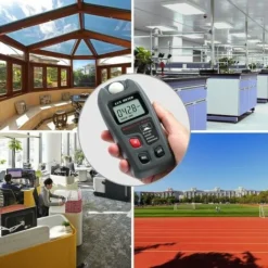 Luxmètre Numérique Lux Mètre Digital Poche Photomètre Illuminance Numérique LCD Éclairement Luminomètre Teseur De Lumière Mètre Pour École Famille Industrie Entrepôt Lab（20000 FC/200000） -Promos Brico Forte Boutique 85787463 5