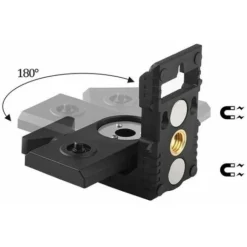 1/4 -5/8 Support De Niveau Laser Aimant L Forme Support De Niveau Laser Adaptateur De Trépied Pour Niveau Laser Universel 1 Pièces -Promos Brico Forte Boutique 85788764 3