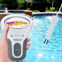 Testeur Ph Et Chlore Testeur De Qualité De L'eau 2 En 1 Pour Piscine Pour Piscine Spa, Aquarium, Piscine Testeur PH Mètre Électronique Compteur De Chlore Portable PH Mètre De Haute Précision, -Promos Brico Forte Boutique 85800177 4