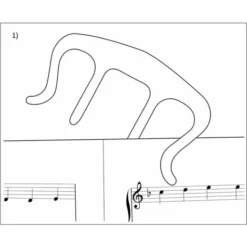 Clip De Livre De Musique - Porte-page Pour Partitions, Pianos, Musiciens -Promos Brico Forte Boutique 86036310 3