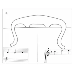 Clip De Livre De Musique - Porte-page Pour Partitions, Pianos, Musiciens -Promos Brico Forte Boutique 86036310 4