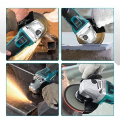 Meuleuse D'angle 125mm Pour Batterie Makita 18V Batterie (nue Uniquement)-bleu -Promos Brico Forte Boutique 86248498 5