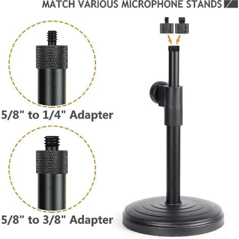 Adaptateur De Vis A Filetage Micro Adaptateur 5/8 A 1/4 Et Adaptateur 5/8 A 3/8 3 Adaptateur De Vis A Filetage Micro Adaptateur 5/8 A 1/4 Et Adaptateur 5/8 A 3/8 – Image 3