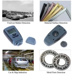 Jauge D'épaisseur De Revêtement LCD Numérique Testeur D'épaisseur De Peinture LCD Affichage Peinture Mesure Testeur Outil Instruments (gris) -Promos Brico Forte Boutique 86817142 4