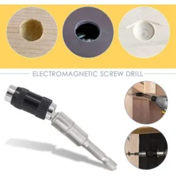 Porte-embout Magnétique 1/4, Porte-embout Long, Mèche à Broche Magnétique -Promos Brico Forte Boutique 86972048 3