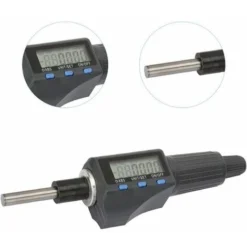AQIUO Tête De Micromètre Numérique Tête De Micromètre Numérique 25mm 0.001mm Unités D'impériale Métrique Micromètre LED LED Avec 3 Boutons -Promos Brico Forte Boutique 87205388 4