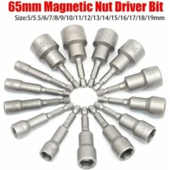 Douille Tournevis à écrou Magnétique Pour Perceuse, Tourne-écrous Et Adaptateur De Douille à Choc 8 Mm（10 Morceaux） -Promos Brico Forte Boutique 87235415 5